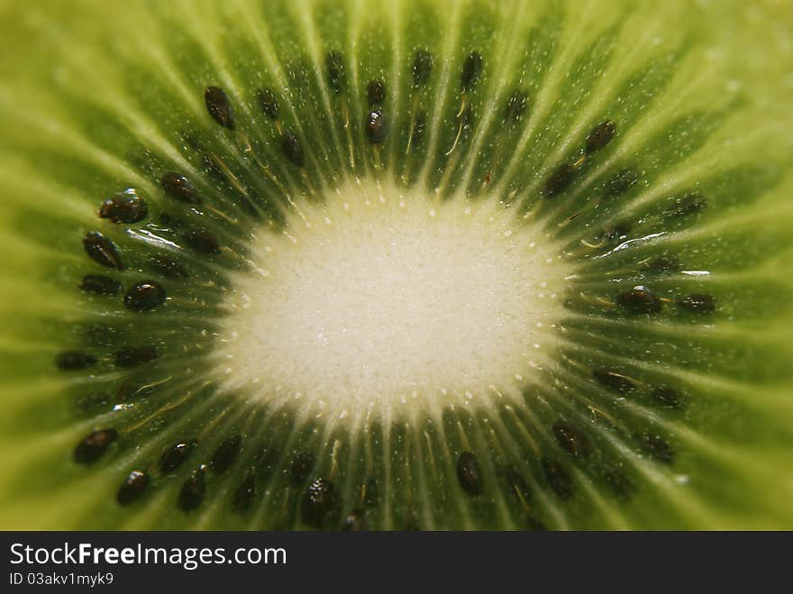 Fresh kiwi fruit on white background.