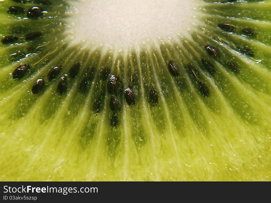 Fresh kiwi fruit on white background.