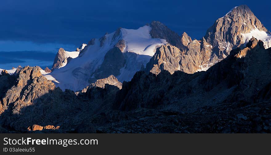 Snow mountain view in Tibet. Snow mountain view in Tibet