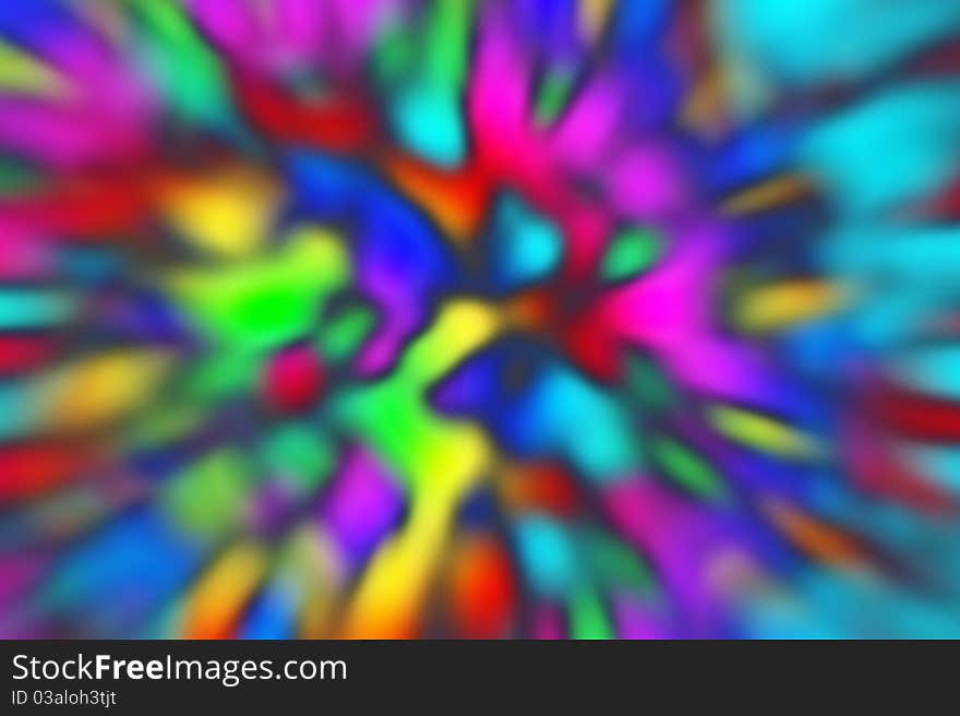 Spotty blurred design with rainbow colors. Spotty blurred design with rainbow colors