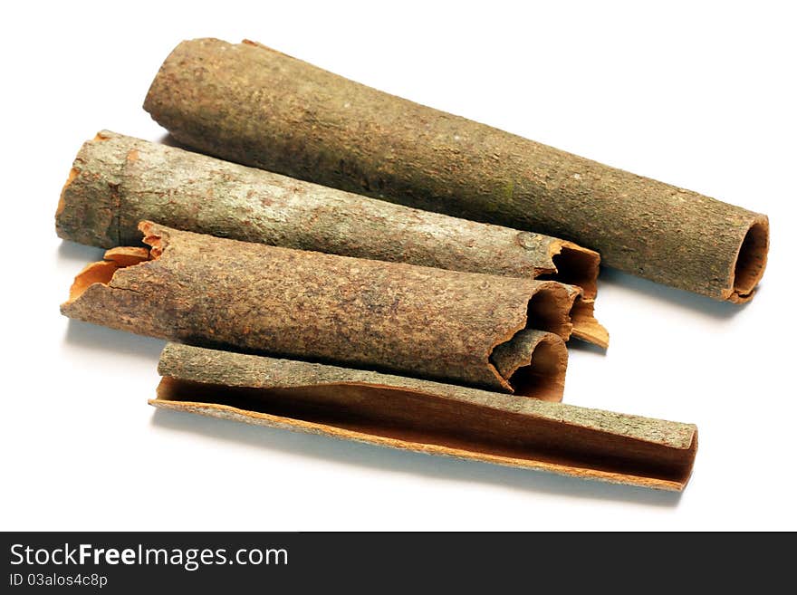 An isolated Cinnamon sticks image