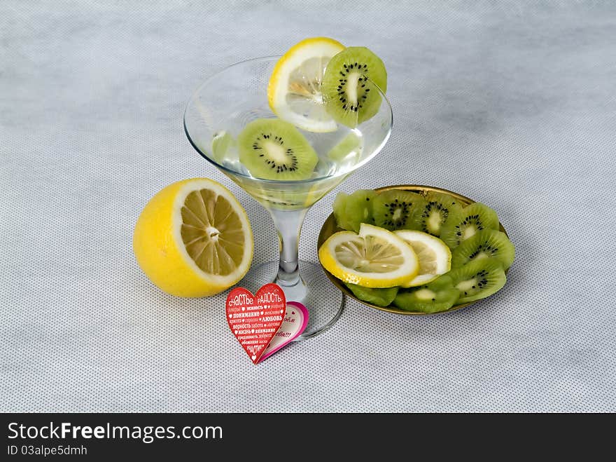 Cocktail and wedding paraphernalia on a white background. Cocktail and wedding paraphernalia on a white background