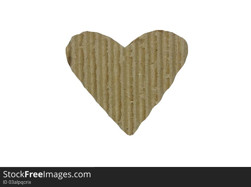 Heart of paper that represents love and romance. Heart of paper that represents love and romance