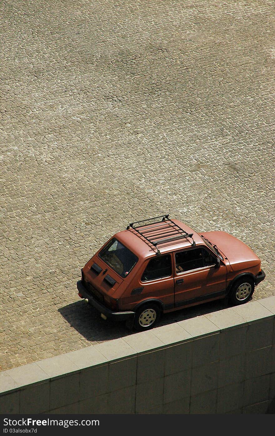 Small red car