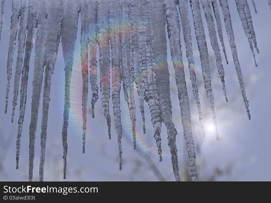 Icicles Against The Sky.