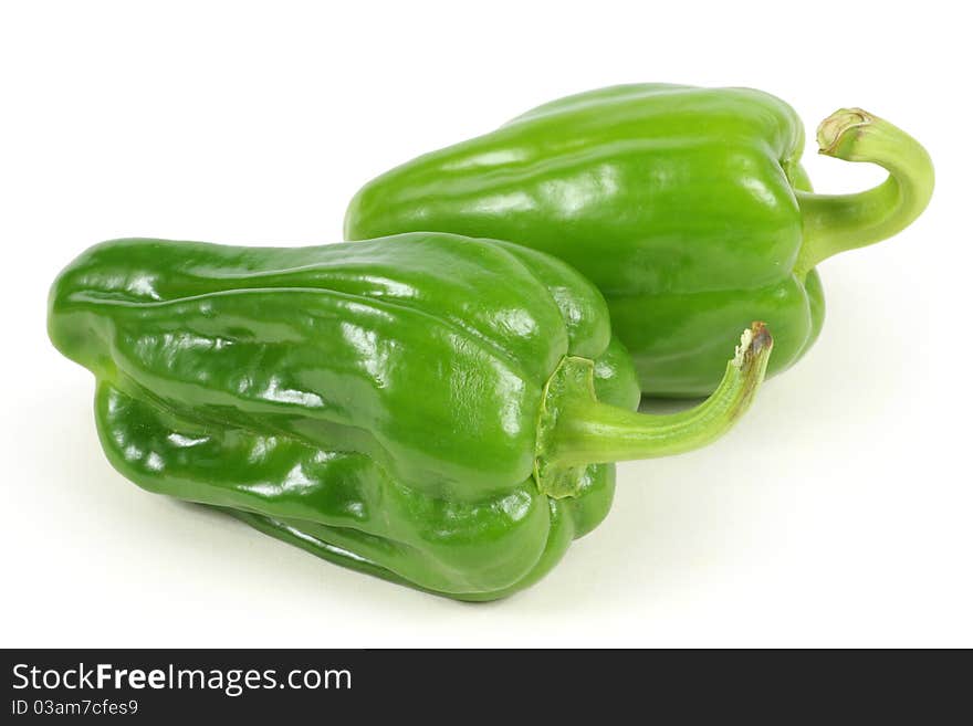 Two green pepper