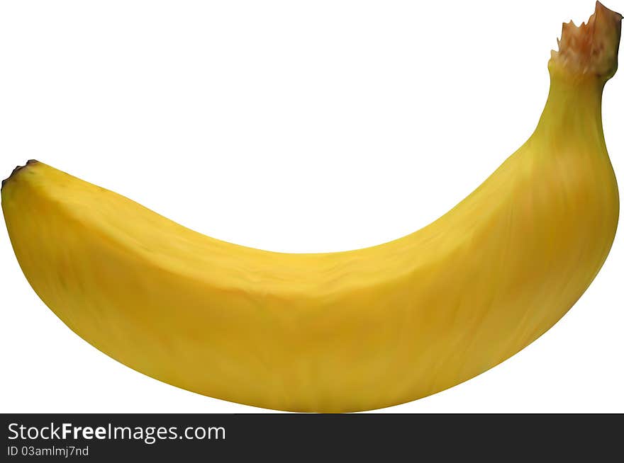 Banana Isolated On White Background