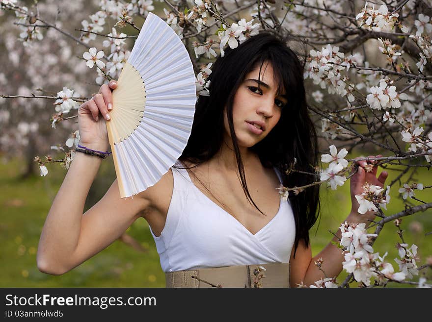 On a green field of pure white