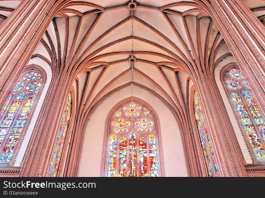 Old church in Warsaw. Gothic style. Old church in Warsaw. Gothic style.