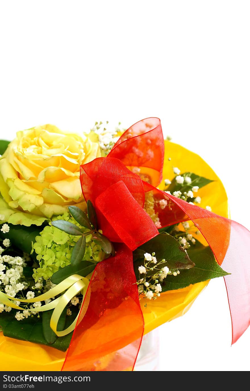 Beautiful bouquet isolated on white background