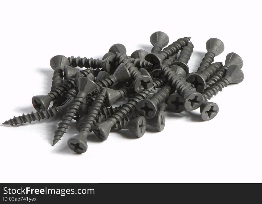 Heap of metal screw