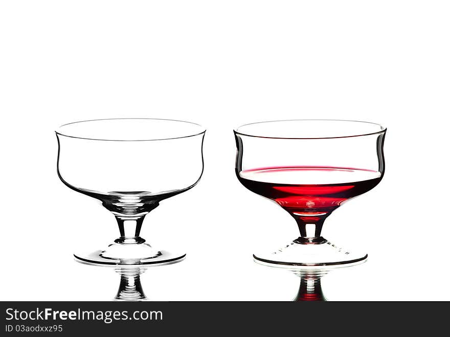 Wine glasses.