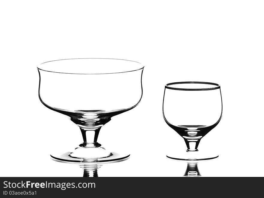 Wine glasses.