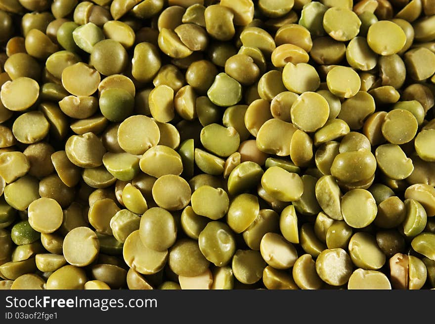 Split peas to be used as a background