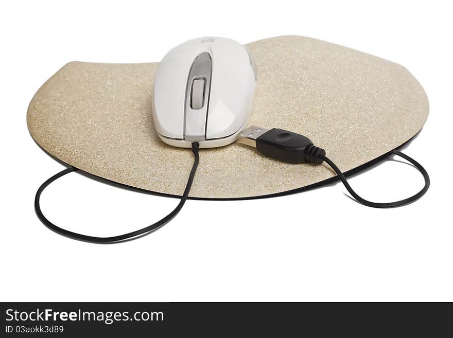 Isolation USB of a mouse on a rug