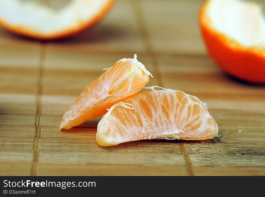 Delicious juicy tangerine