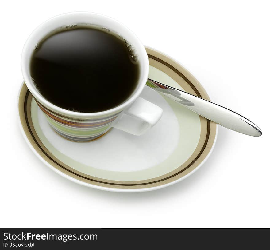 Coffee cup with clipping path