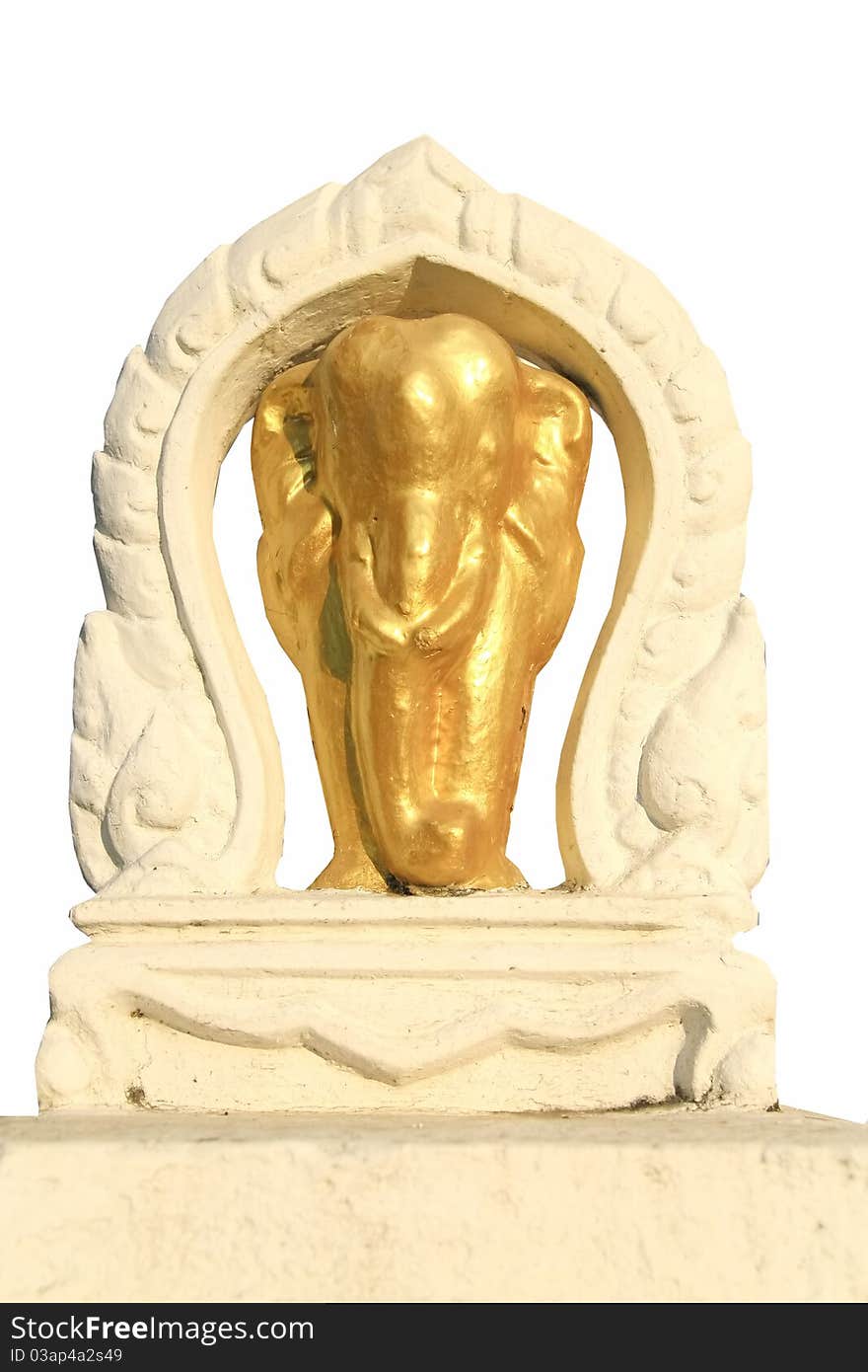 Gold elephent of Yupparaj model ,Thailand