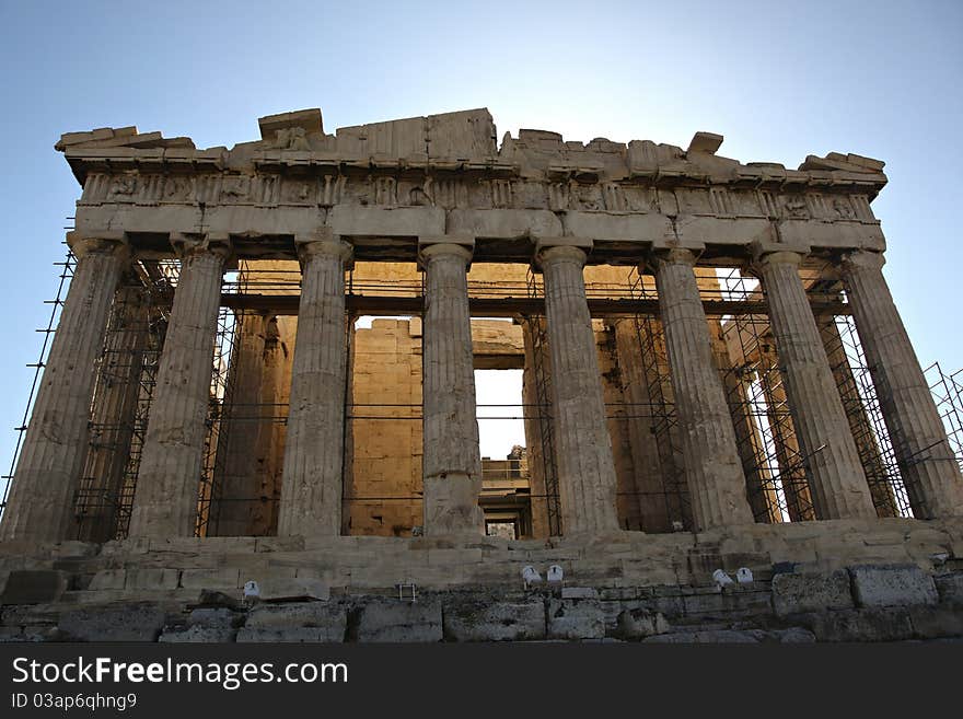 Parthenon in Acropolis Athens Greece