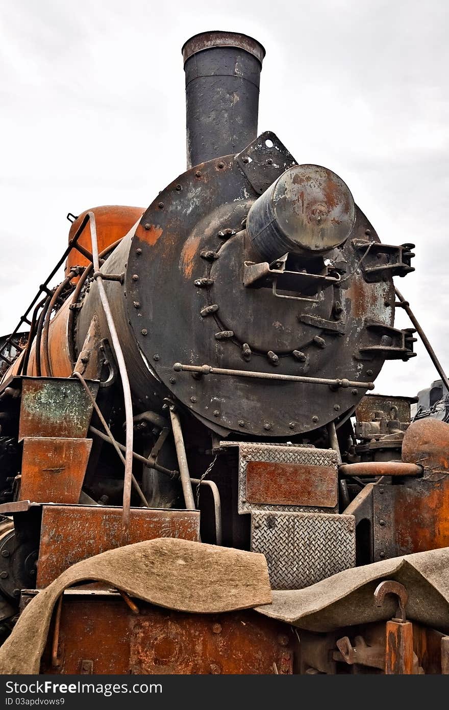 Old soviet locomotive