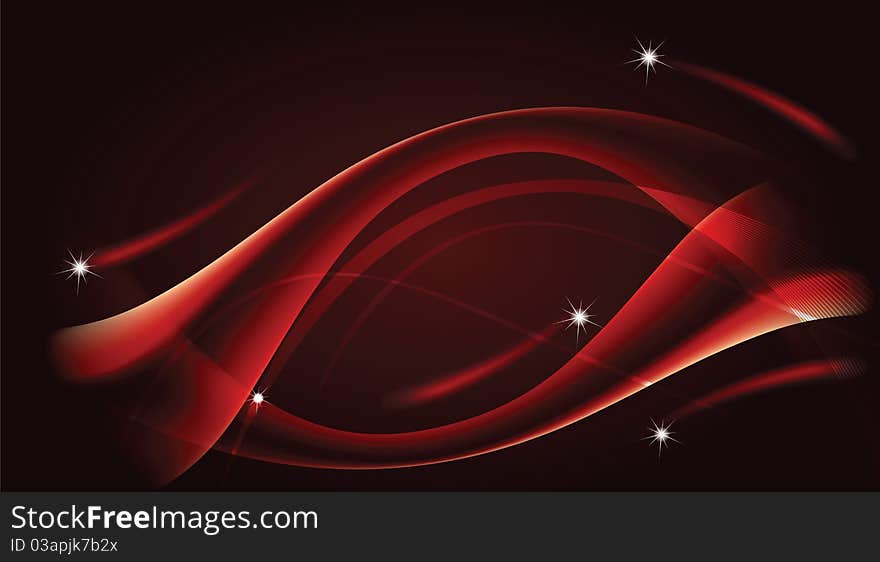 Abstract hot background. Red fiery lines. Abstract hot background. Red fiery lines