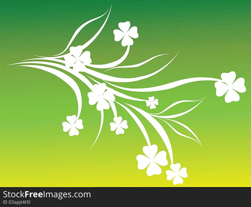 Abstract vector background to St. Patrick's Day. Abstract vector background to St. Patrick's Day