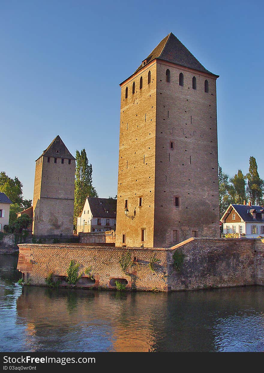 Old Strasbourg. The Two Towers. Channels Strasbourg