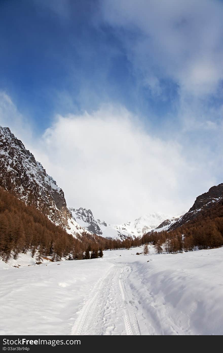 Icy valley