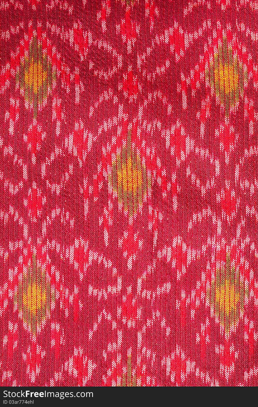 Pattern On Thai Cloth Texture