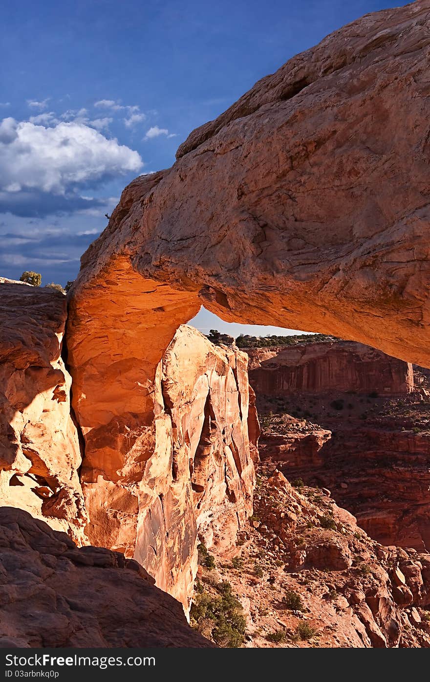 Image of famous rock formation in Canyon-lands National Park, Utah. Image of famous rock formation in Canyon-lands National Park, Utah.