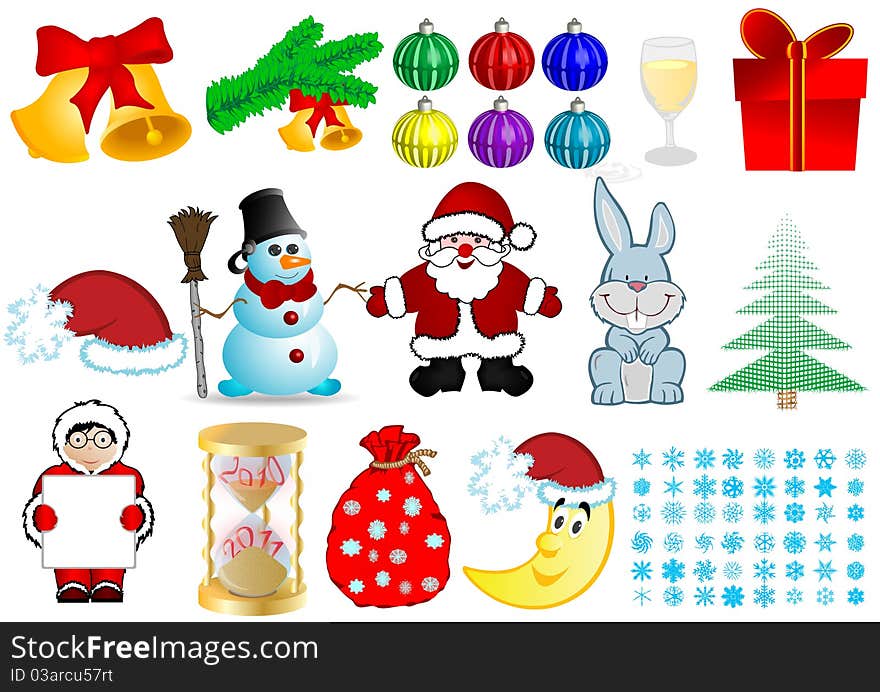 Vector Christmas Set