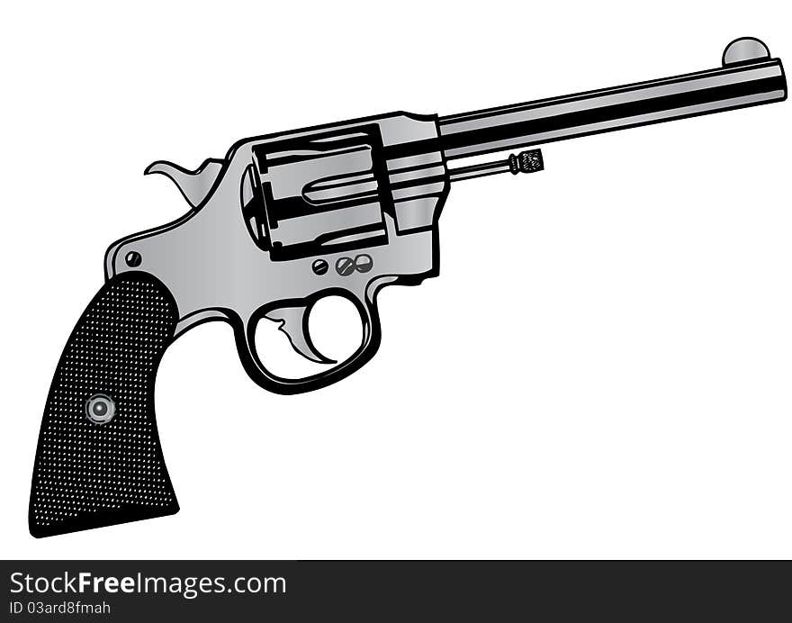 Vector Illustration A Pistol