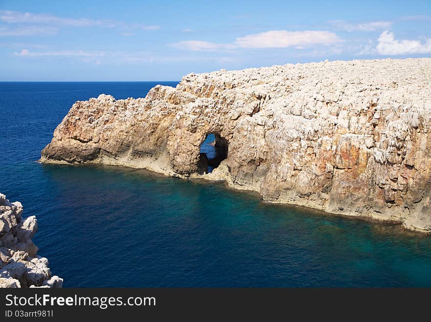 North coastline of Menorca island in Spain. North coastline of Menorca island in Spain