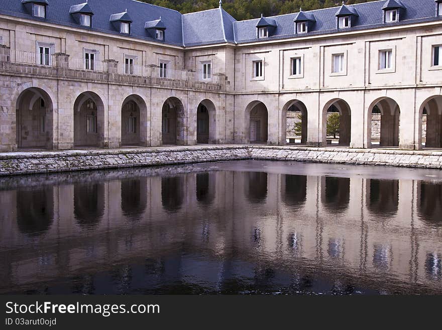 Architectural detail of The Benedictine Abbey