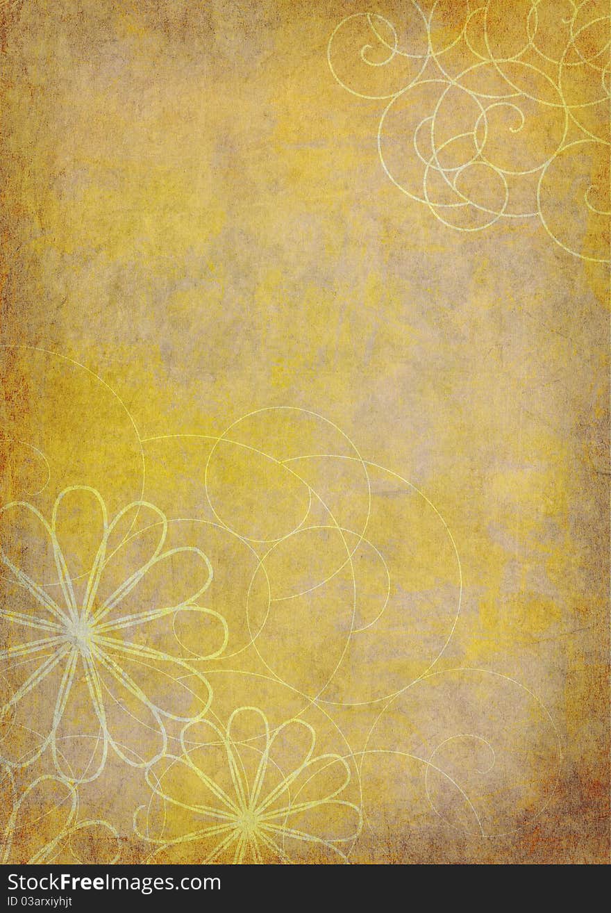 Background-collage with floral textures and pattern, old fashioned grunge. Background-collage with floral textures and pattern, old fashioned grunge