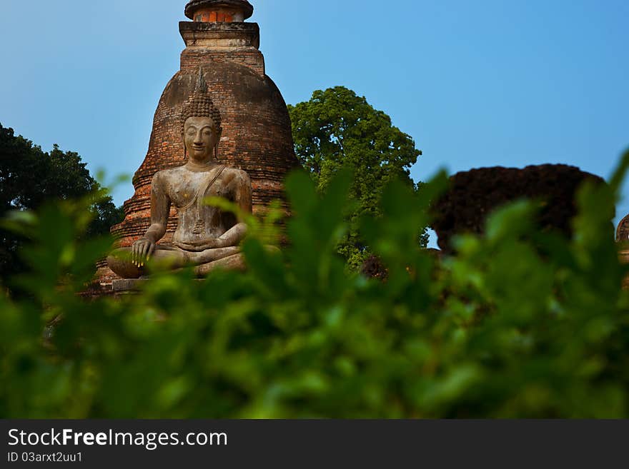 Statues of Buddha, Sukhothai Historical Park.