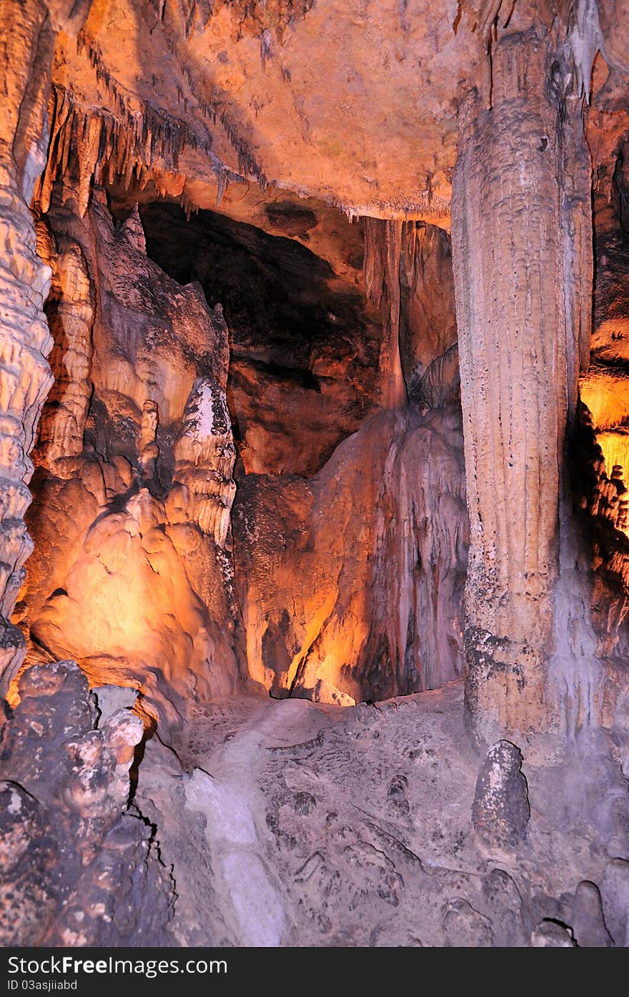 Subway Inside Luray Caves