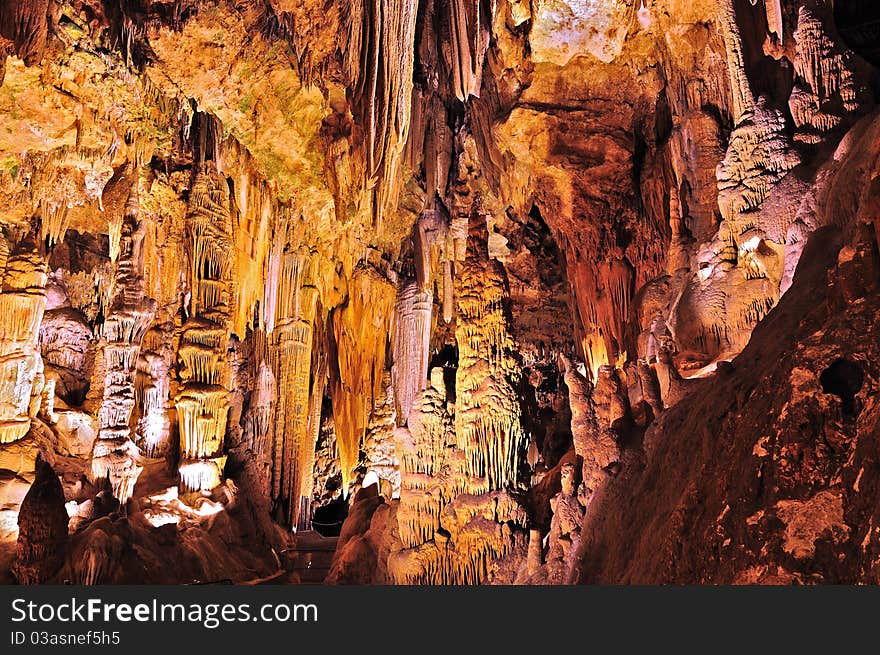 Inside A Cave