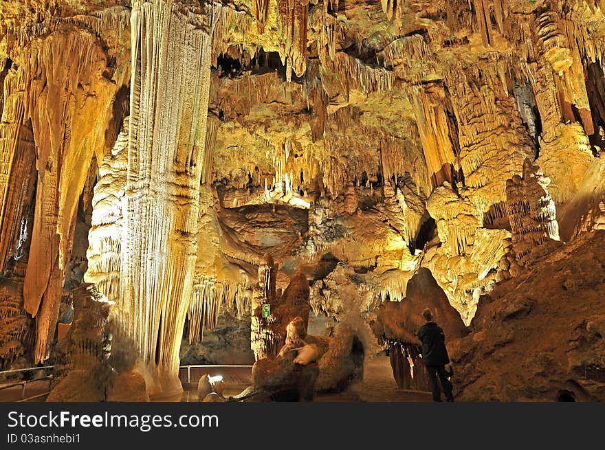 People Inside A Cave