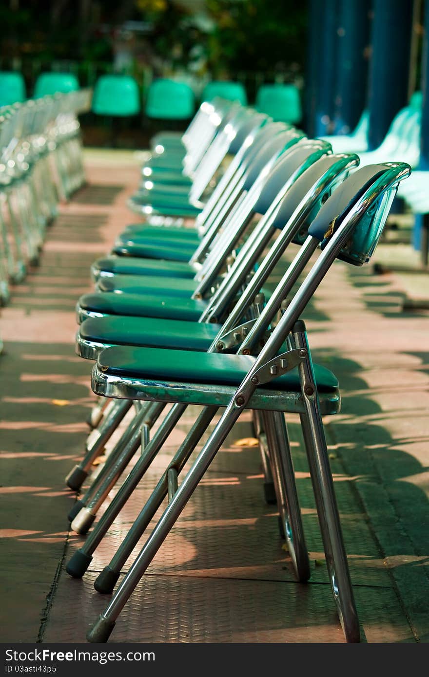 A many chairs for see performance