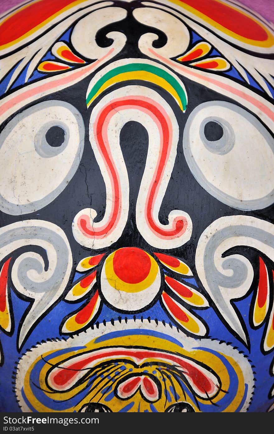 Chinese western totem pattern on mask, shown as various culture, religion, worship, apotheosis, enthrone, supernatural and civilian art. Chinese western totem pattern on mask, shown as various culture, religion, worship, apotheosis, enthrone, supernatural and civilian art.