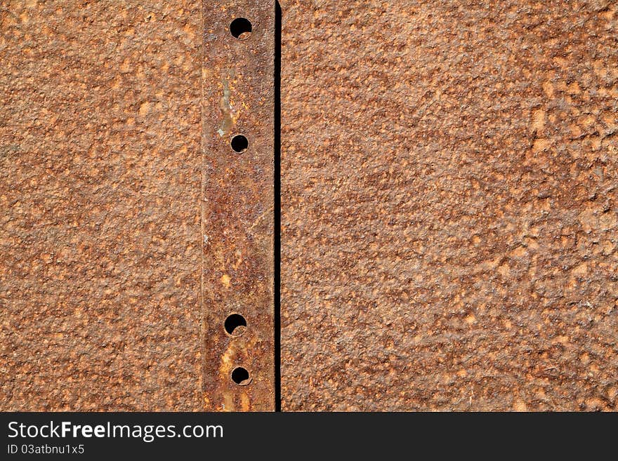 Close up of rusted metal texture, background