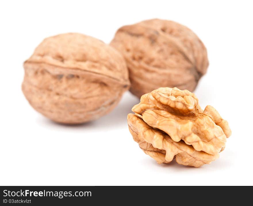 Walnuts: cracked and intact