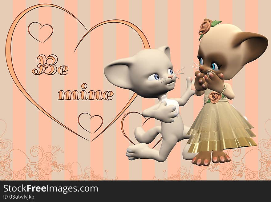 3d render of be mine