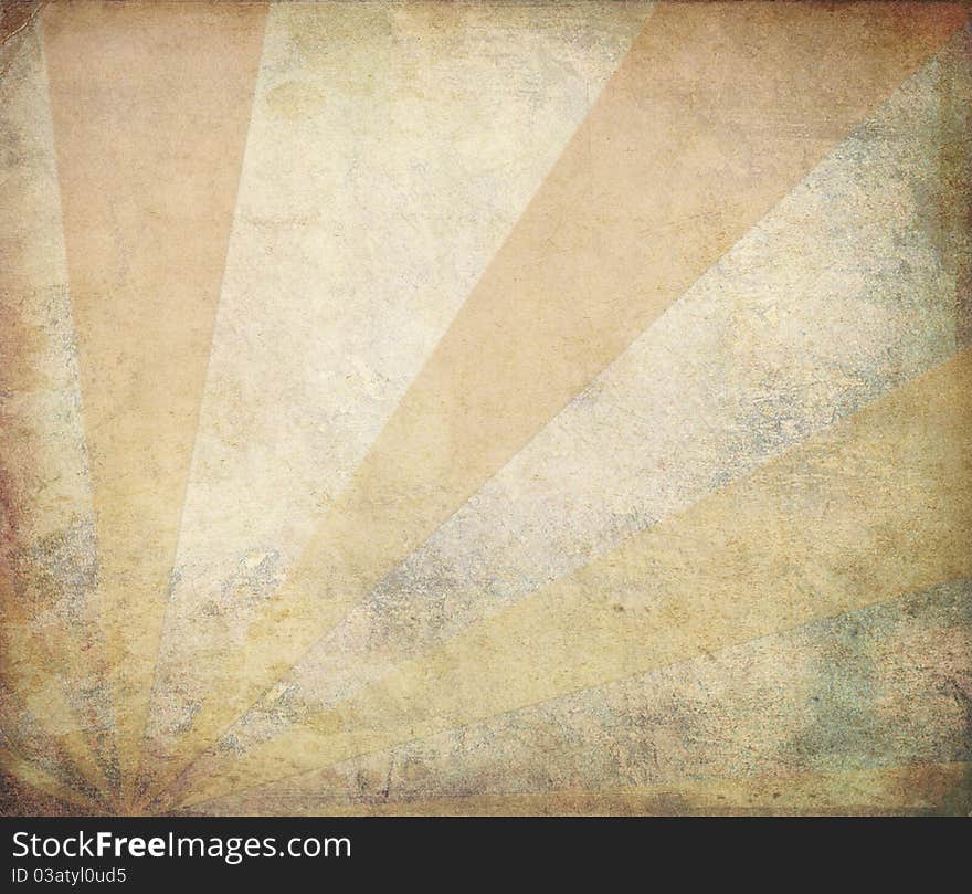 Textural retro background With drawing elements