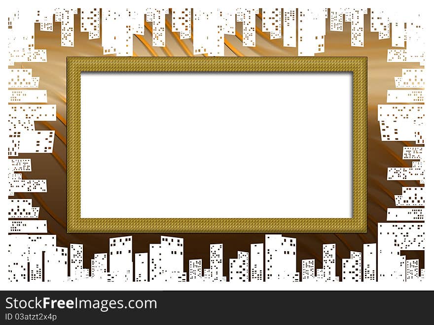 Frame,Copy Space With drawing elements