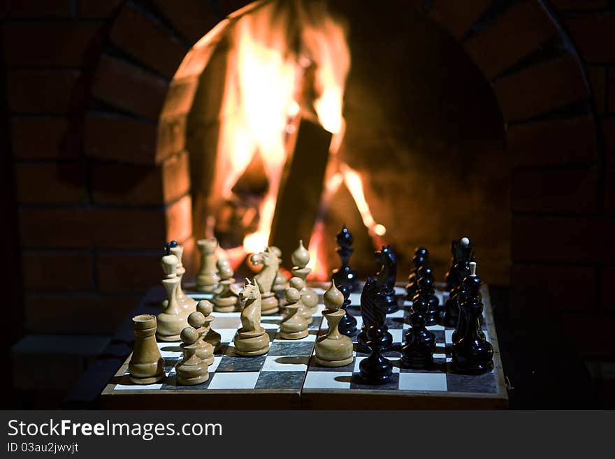 Chess fireplace