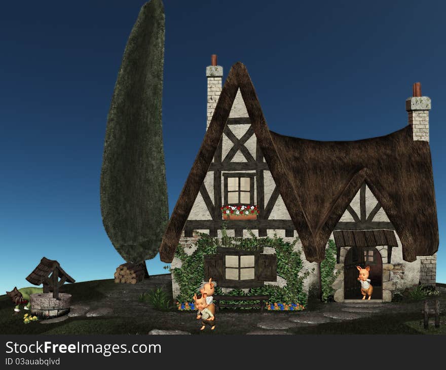 3d render of fairy tale 3. 3d render of fairy tale 3