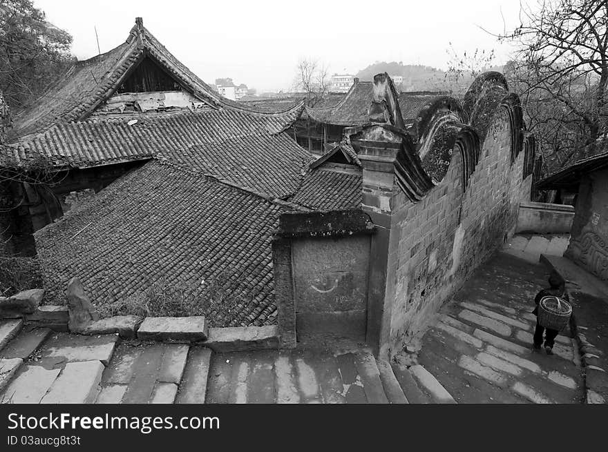 Old town in sichuan,china.rnrn