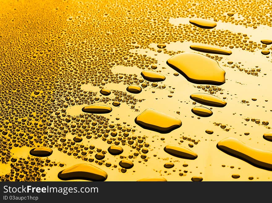 Many water drops for background